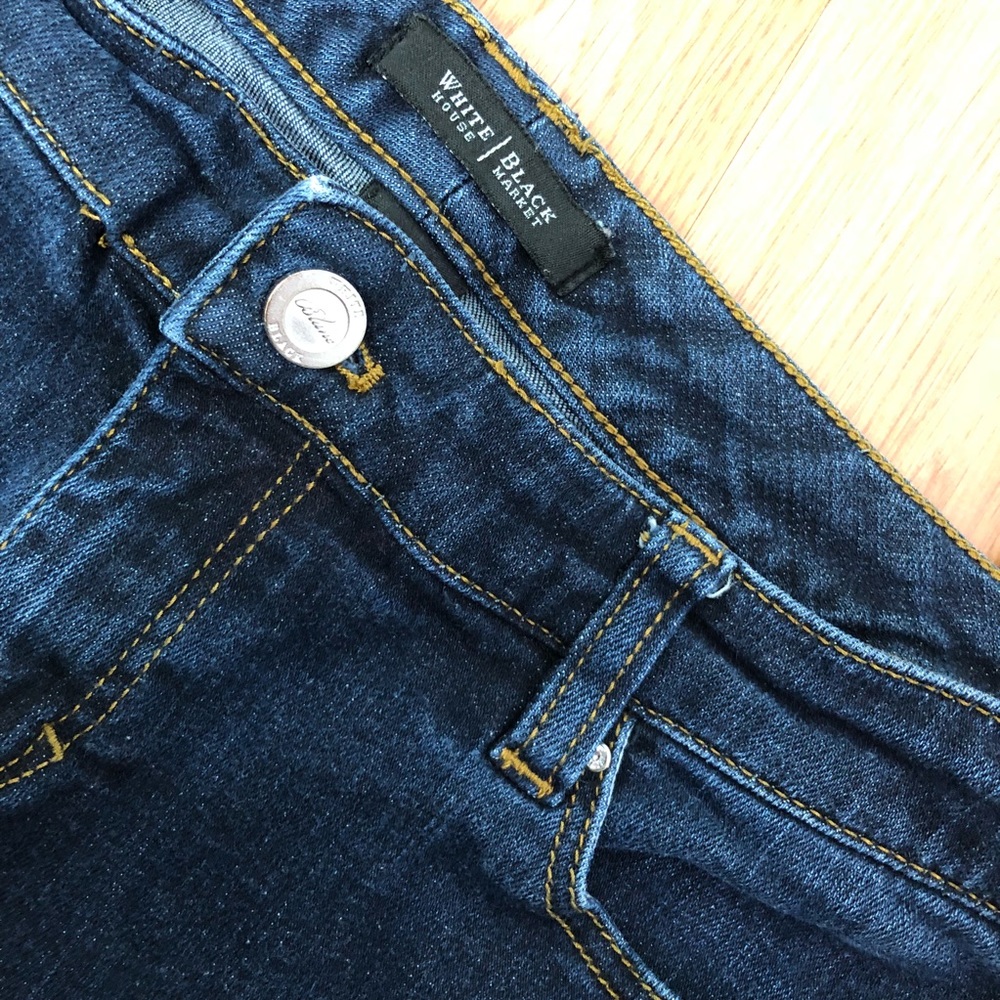 White House Black Market Black Slim Leg Jeans. - Picture 3 of 5